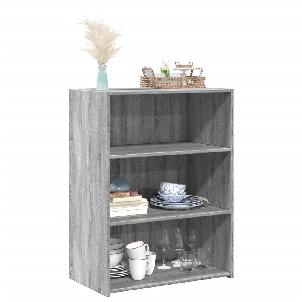 Sideboard Grau Sonoma 70x41x93 cm Holzwerkstoff