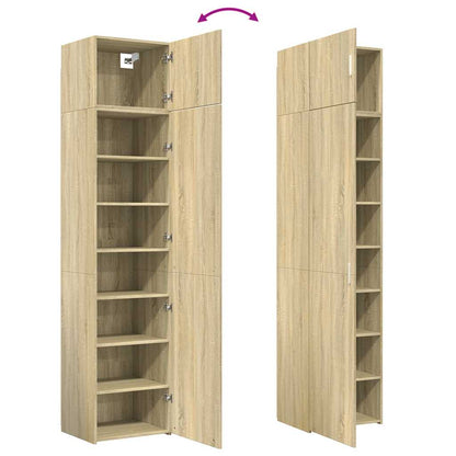 Hochschrank Schmal Sonoma-Eiche 50x42,5x225 cm Holzwerkstoff