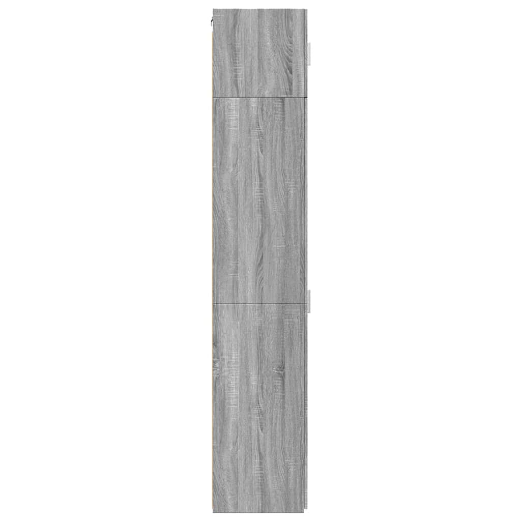 Hochschrank Schmal Grau Sonoma 50x42,5x225 cm Holzwerkstoff