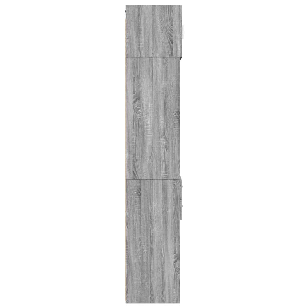 Hochschrank Schmal Grau Sonoma 50x42,5x225 cm Holzwerkstoff