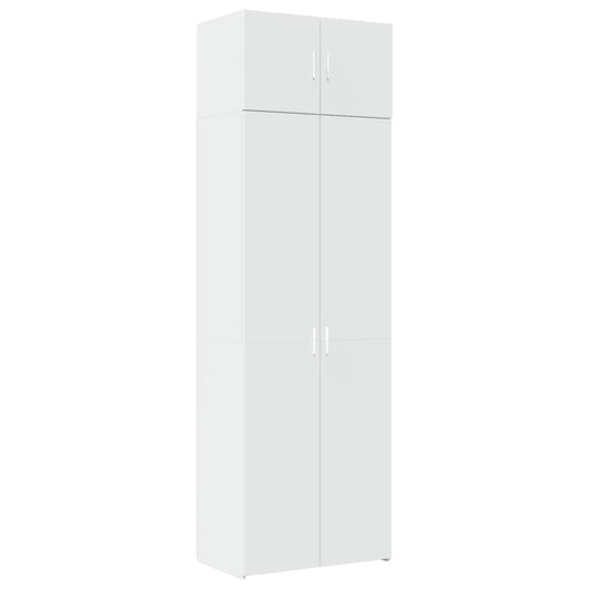 Hochschrank Weiß 70x42,5x225 cm Holzwerkstoff