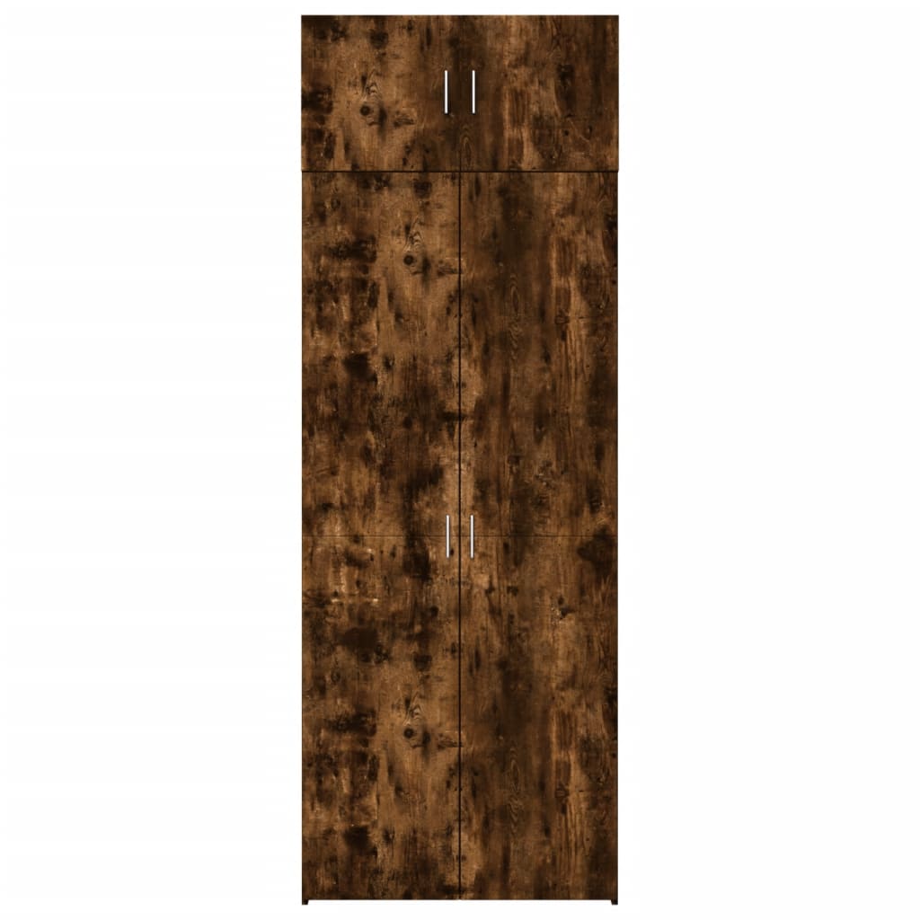 Hochschrank Räuchereiche 80x42,5x225 cm Holzwerkstoff