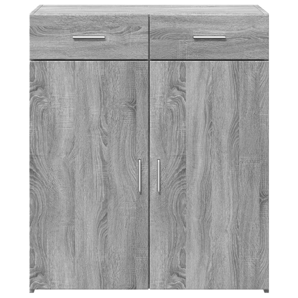 Sideboard Grau Sonoma 80x42,5x93 cm Holzwerkstoff