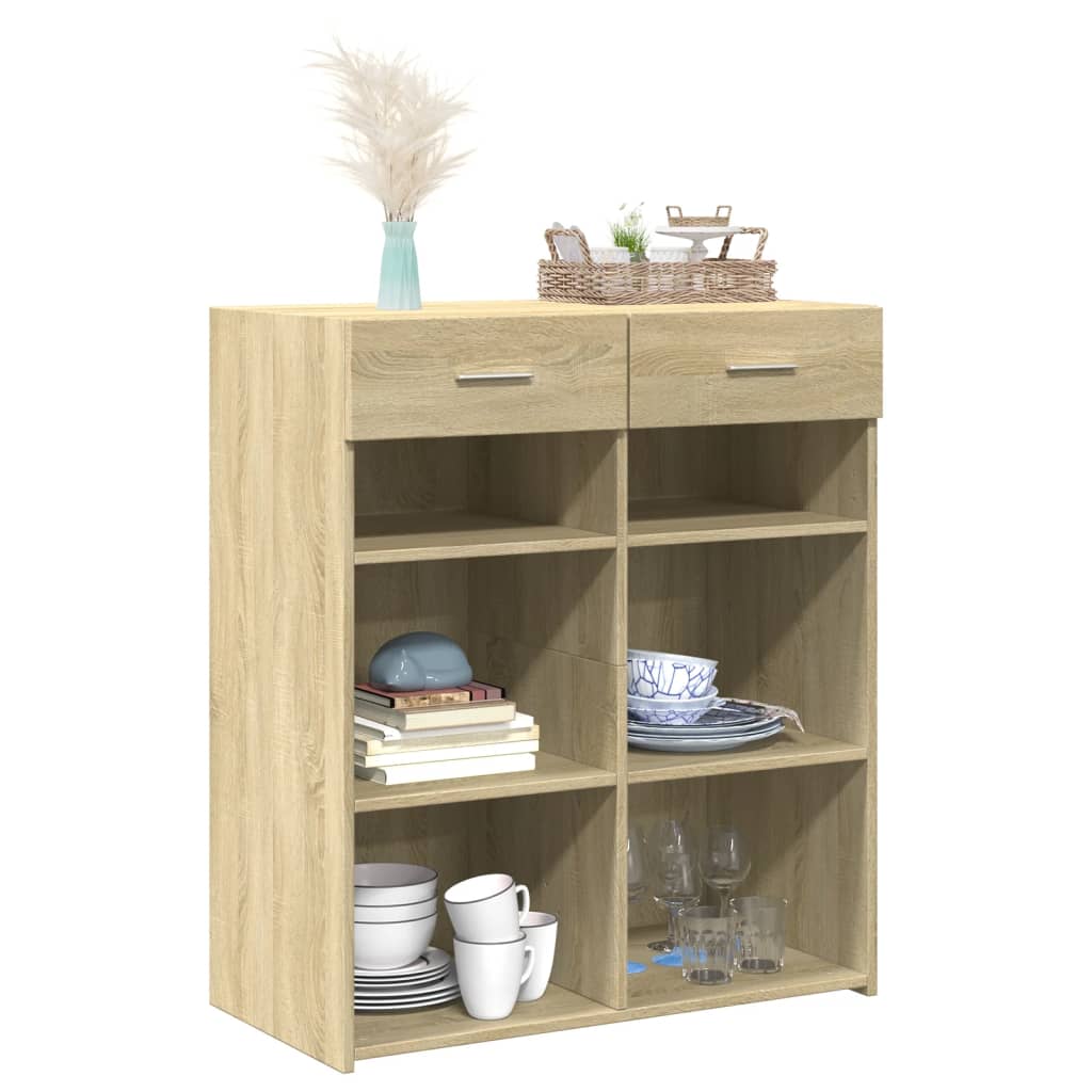 Sideboard Sonoma-Eiche 80x42,5x93 cm Holzwerkstoff