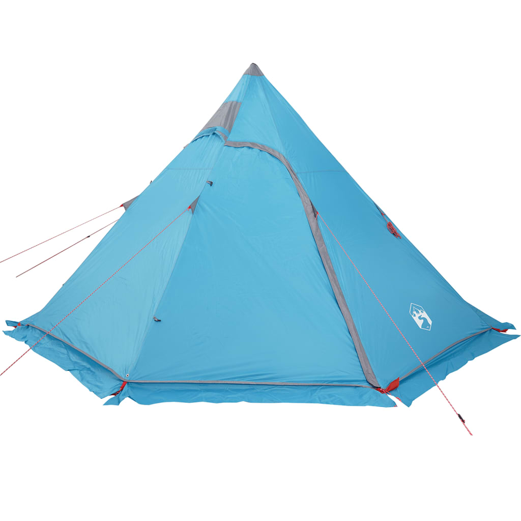 Tipi-Campingzelt 5 Person Blau Wasserdicht