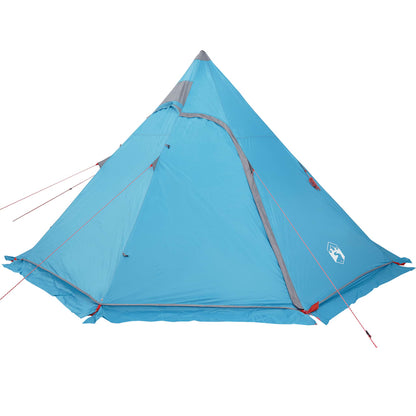 Tipi-Campingzelt 5 Person Blau Wasserdicht