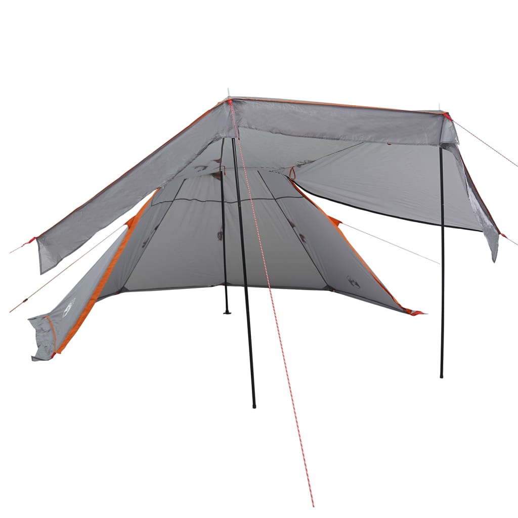 Tipi-Campingzelt 5 Personen Grau Wasserdicht