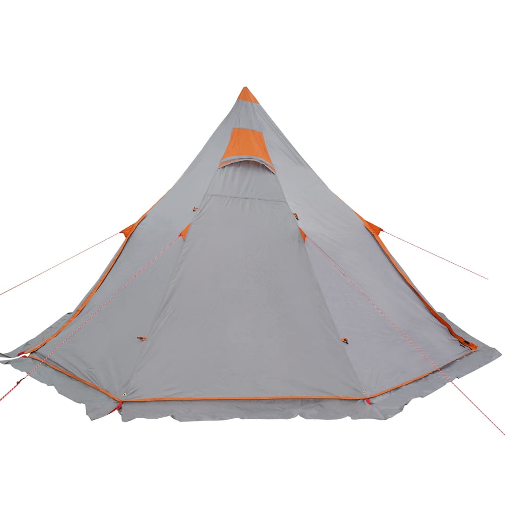 Tipi-Campingzelt 5 Personen Grau Wasserdicht