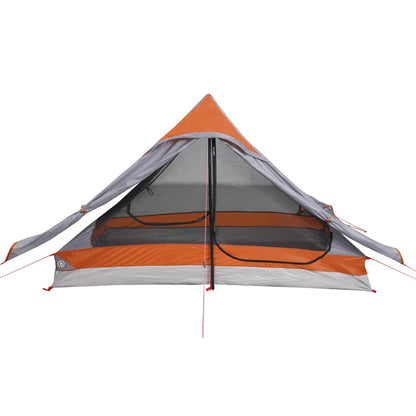 Campingzelt 2 Personen Grau Wasserdicht