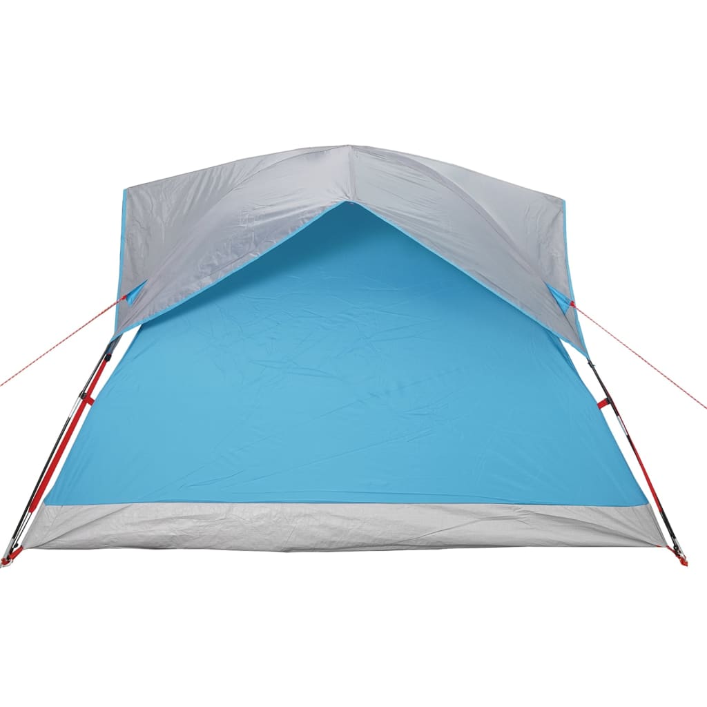 Campingzelt 4 Personen Blau Wasserdicht