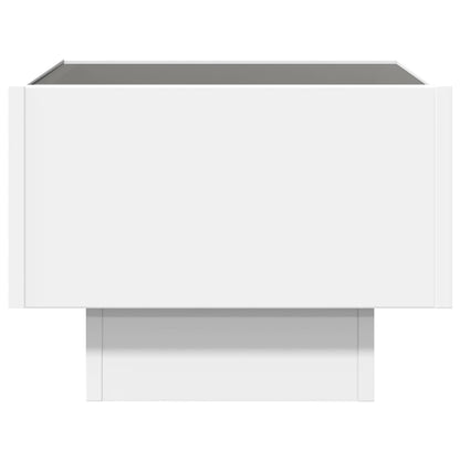 Nachttisch mit Infinity-LED Weiß 40x40x30 cm