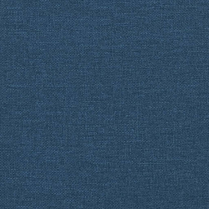 Bettgestell ohne Matratze Blau 90x190 cm Stoff