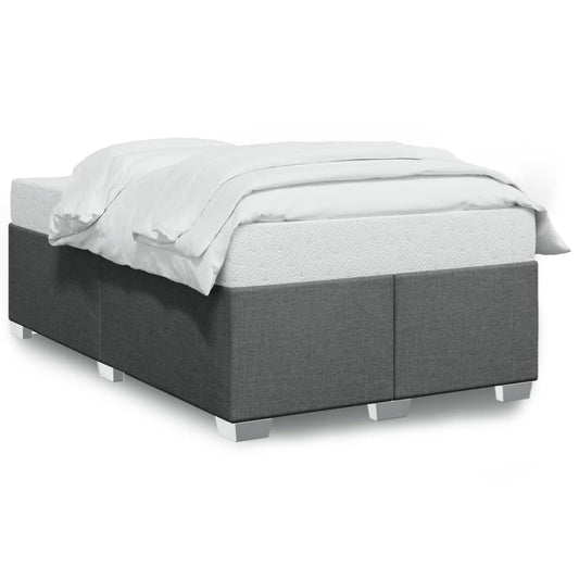 Bettgestell ohne Matratze Dunkelgrau 120x200 cm Stoff