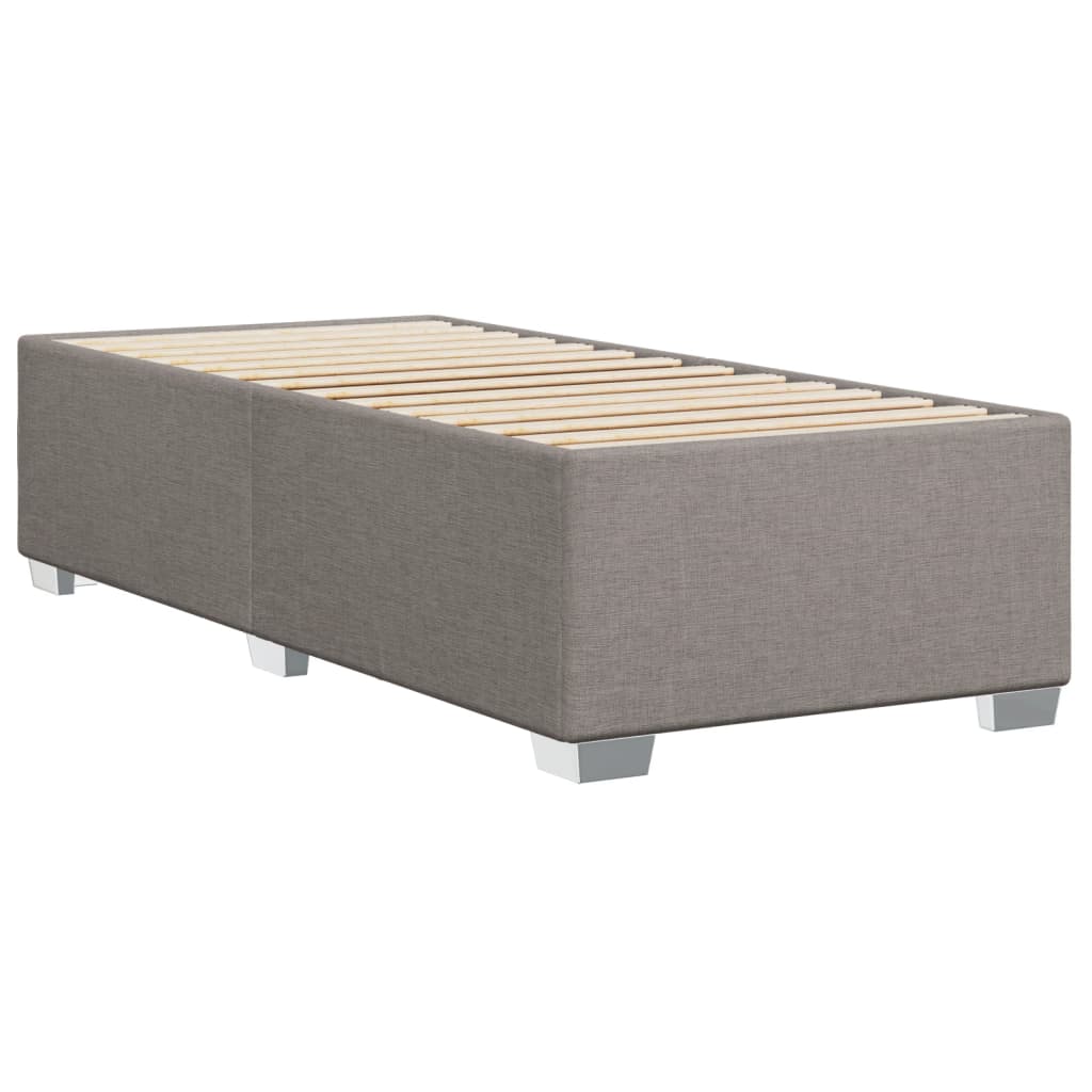 Boxspringbett mit Matratze Taupe 90x190 cm Stoff