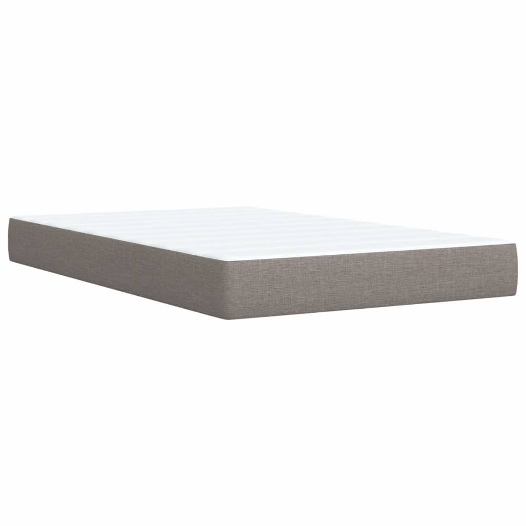 Boxspringbett mit Matratze Taupe 90x190 cm Stoff