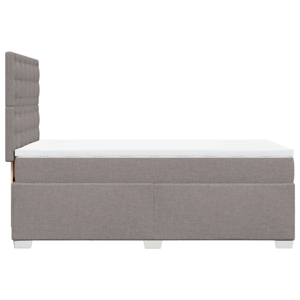 Boxspringbett mit Matratze Taupe 90x190 cm Stoff