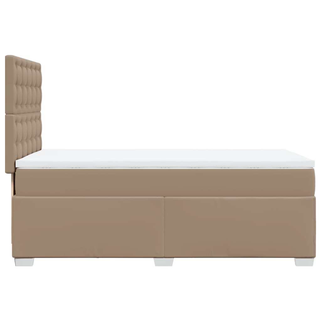 Boxspringbett Matratze Cappuccino-Braun 100x200cm Kunstleder