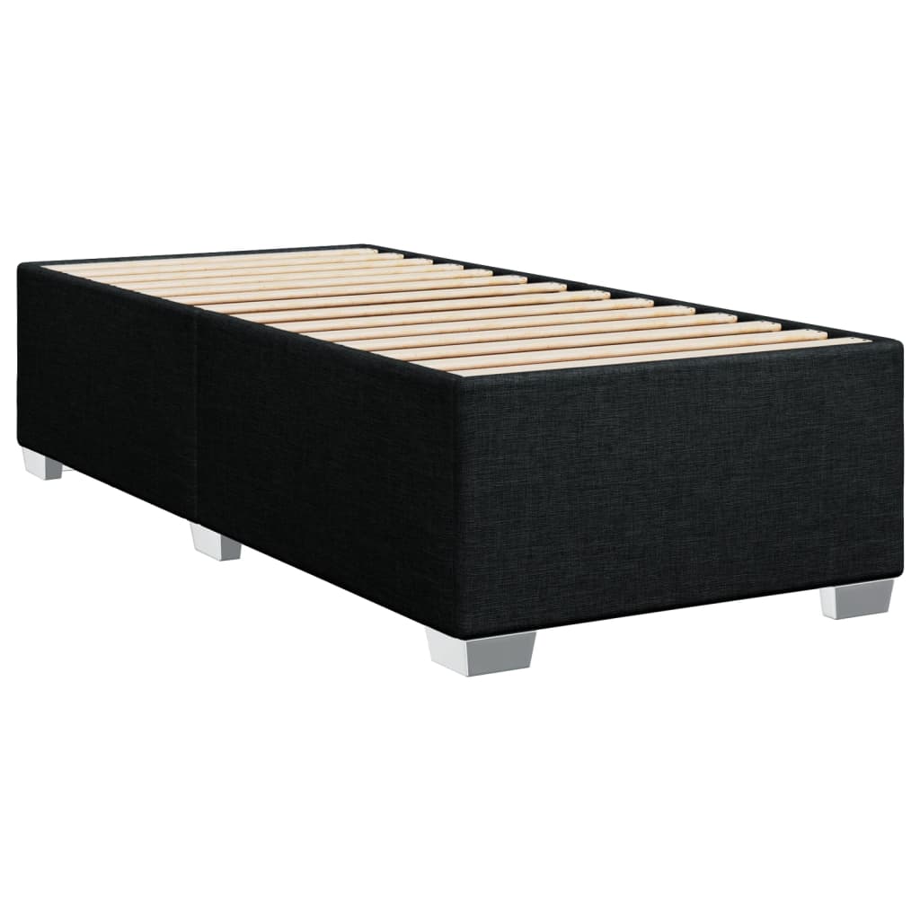 Boxspringbett mit Matratze Schwarz 90x190 cm Stoff