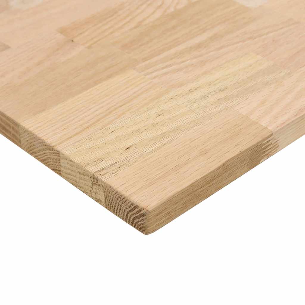 Schreibtischplatte Unbehandelt 80x50x2,5 cm Massivholz Eiche