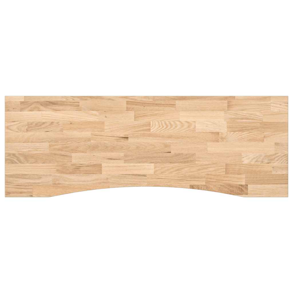 Schreibtischplatte Unbehandelt 140x50x2,5 cm Massivholz Eiche