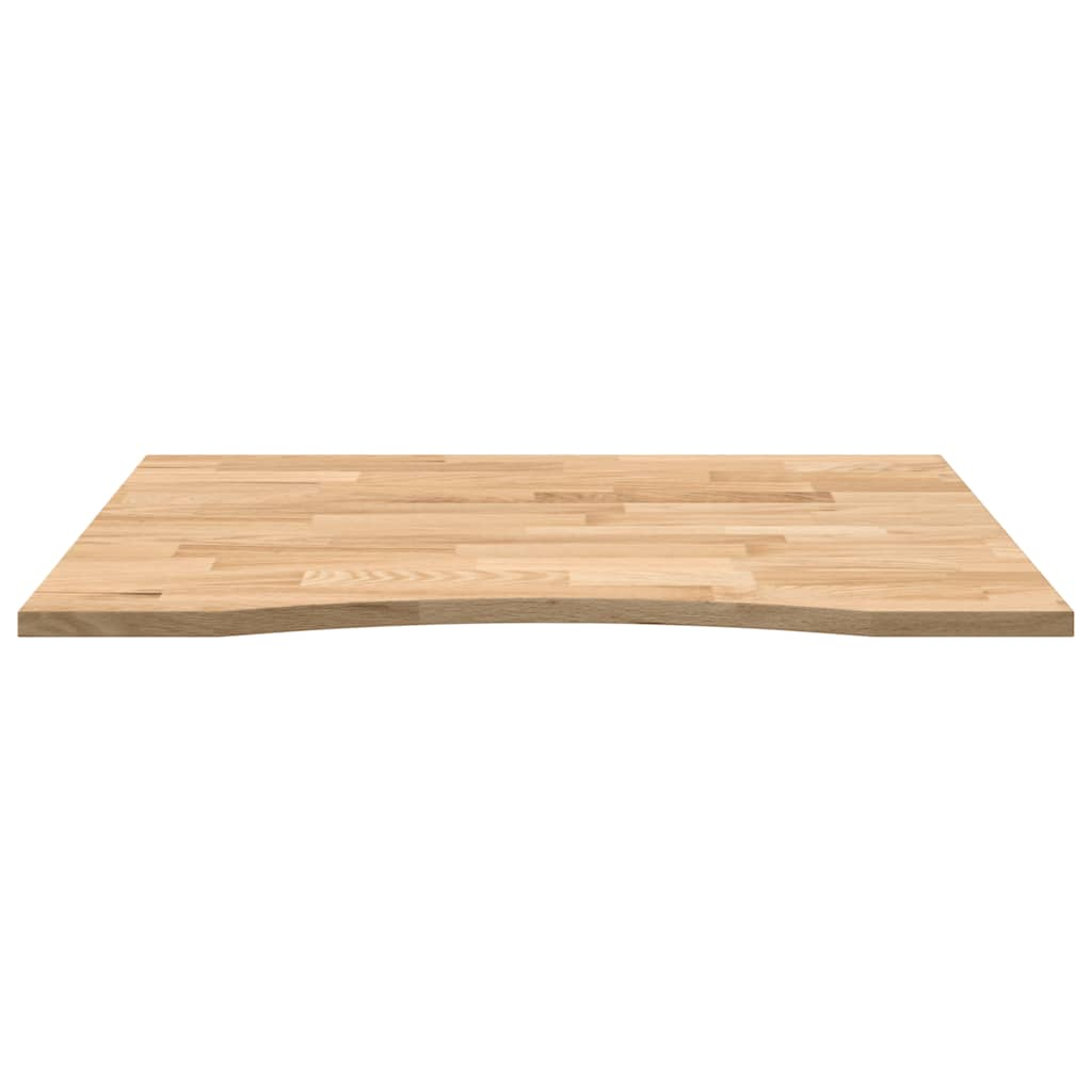 Schreibtischplatte Unbehandelt 100x80x2,5 cm Massivholz Eiche