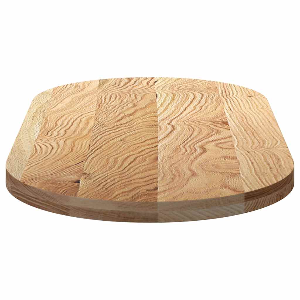 Tischplatte 120x60x4 cm Massivholz Eiche Oval