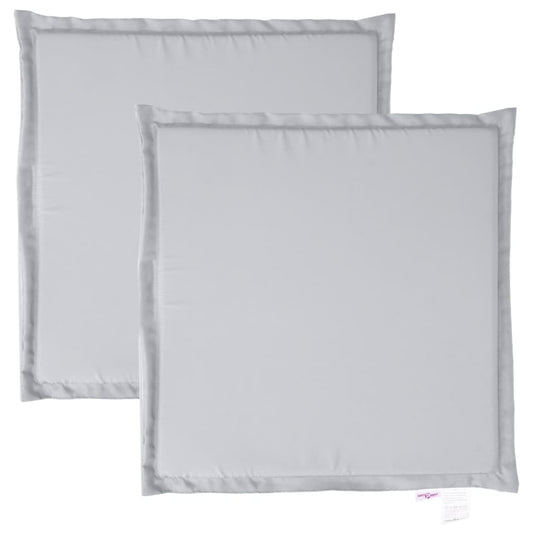 Garten-Sitzkissen 2 Stk. Hellgrau 45x45x2 cm Quadratisch