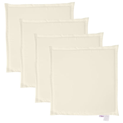 Garten-Sitzkissen 4 Stk. Creme 45x45x2 cm Quadratisch