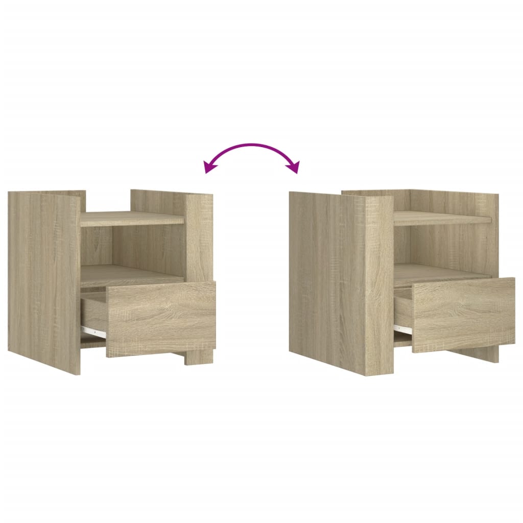 Nachttisch Sonoma-Eiche 45x50x50 cm Holzwerkstoff