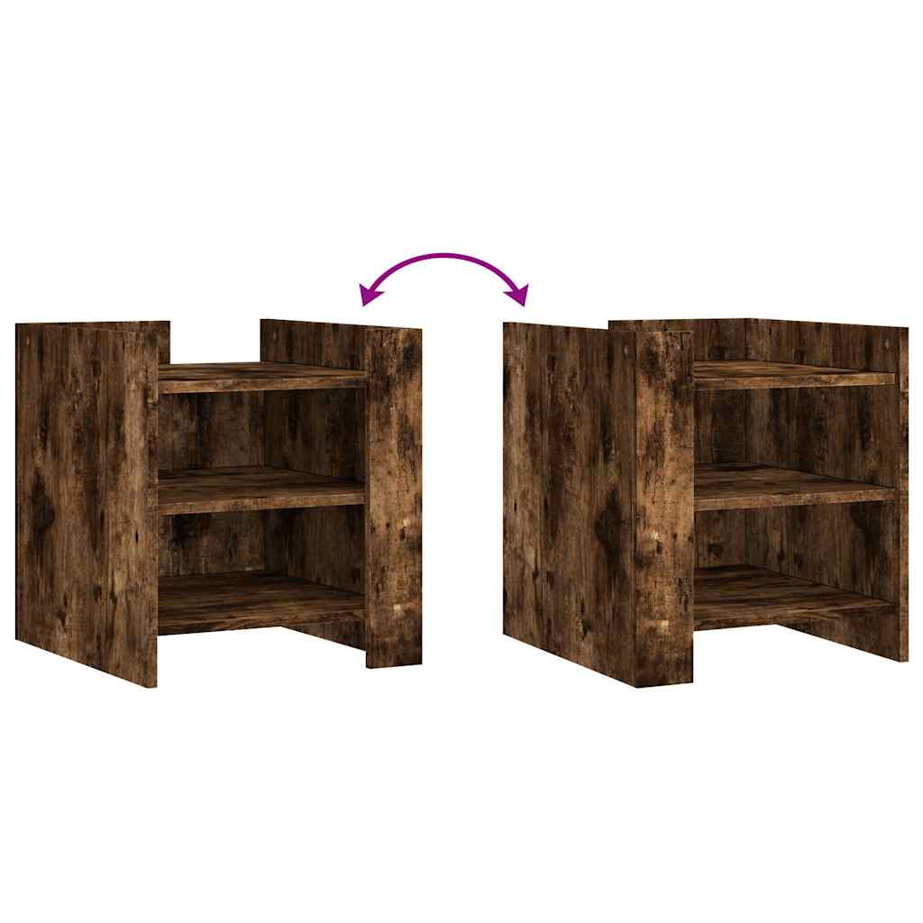 Nachttisch Räuchereiche 45x50x50 cm Holzwerkstoff