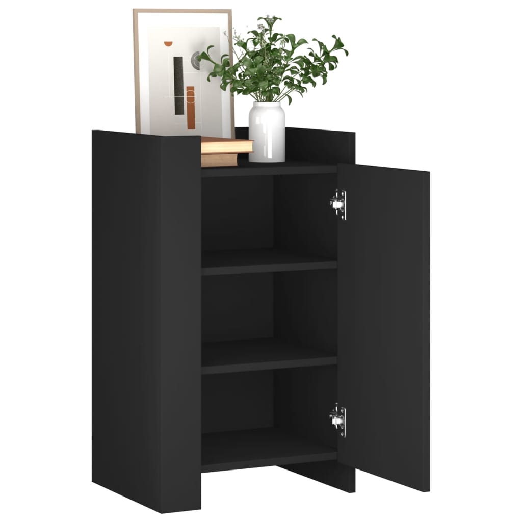 Sideboard Schwarz 45x35x75 cm Holzwerkstoff