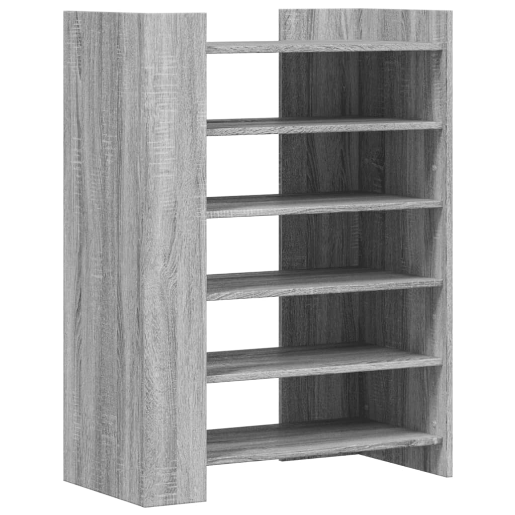 Schuhschrank Grau Sonoma 74,5x37,5x100 cm Holzwerkstoff