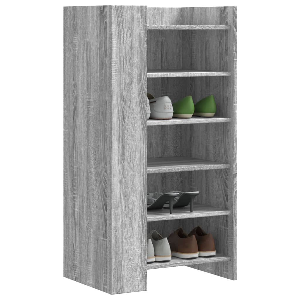 Schuhschrank Grau Sonoma 52x37,5x100 cm Holzwerkstoff