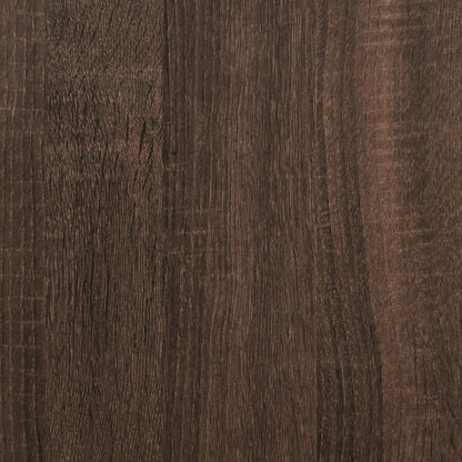Wandregal Braun Eichen-Optik 100x35x30,5 cm Holzwerkstoff