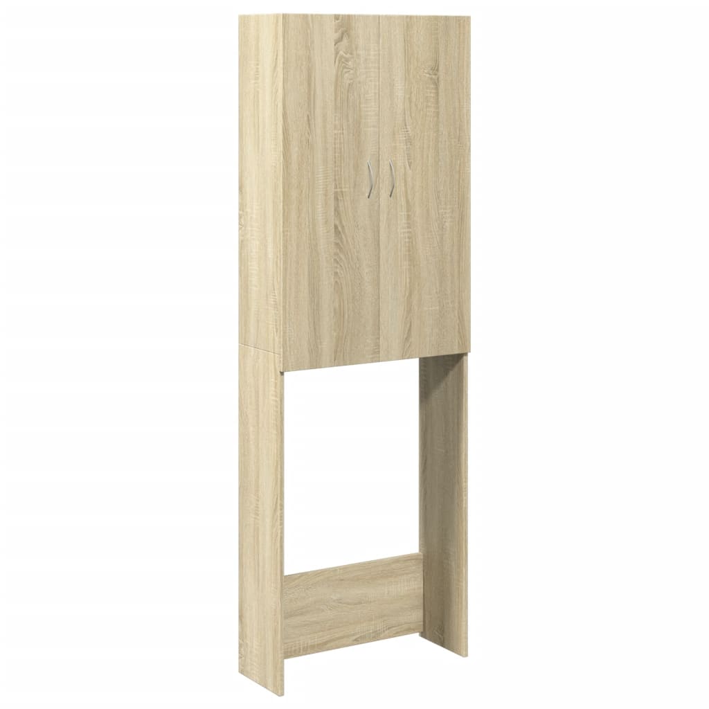 Waschmaschinenschrank Sonoma-Eiche 64x25,5x190 cm