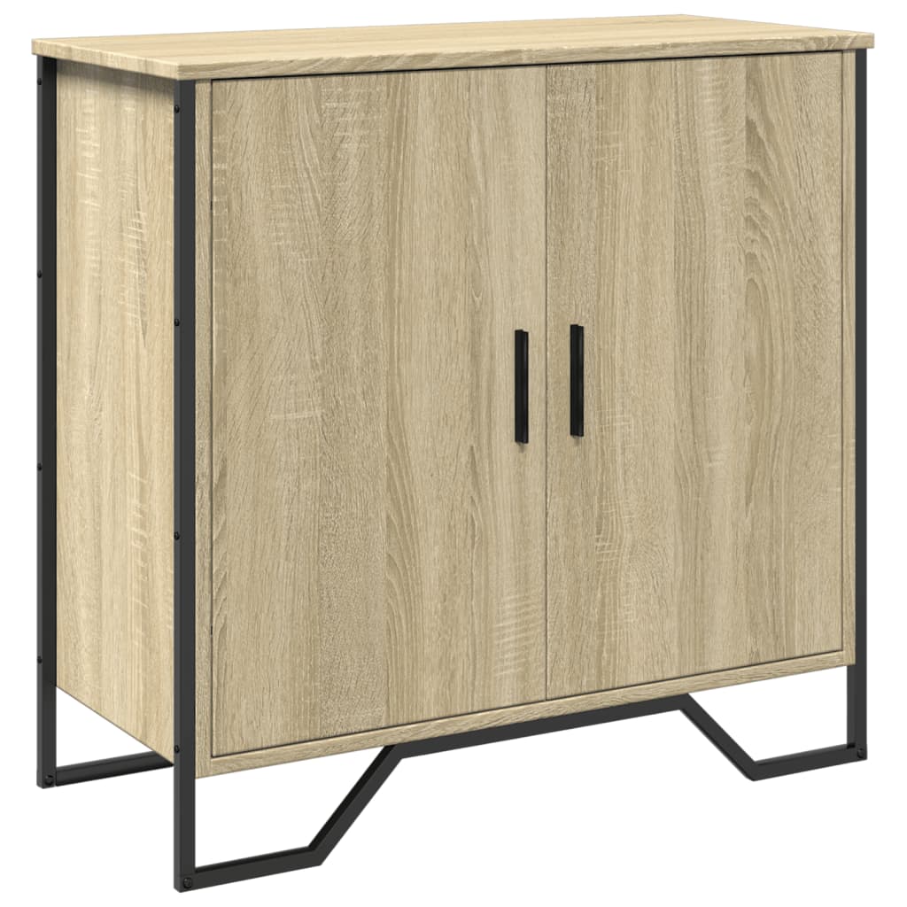 Sideboard Sonoma-Eiche 78x35,5x74,5 cm Holzwerkstoff