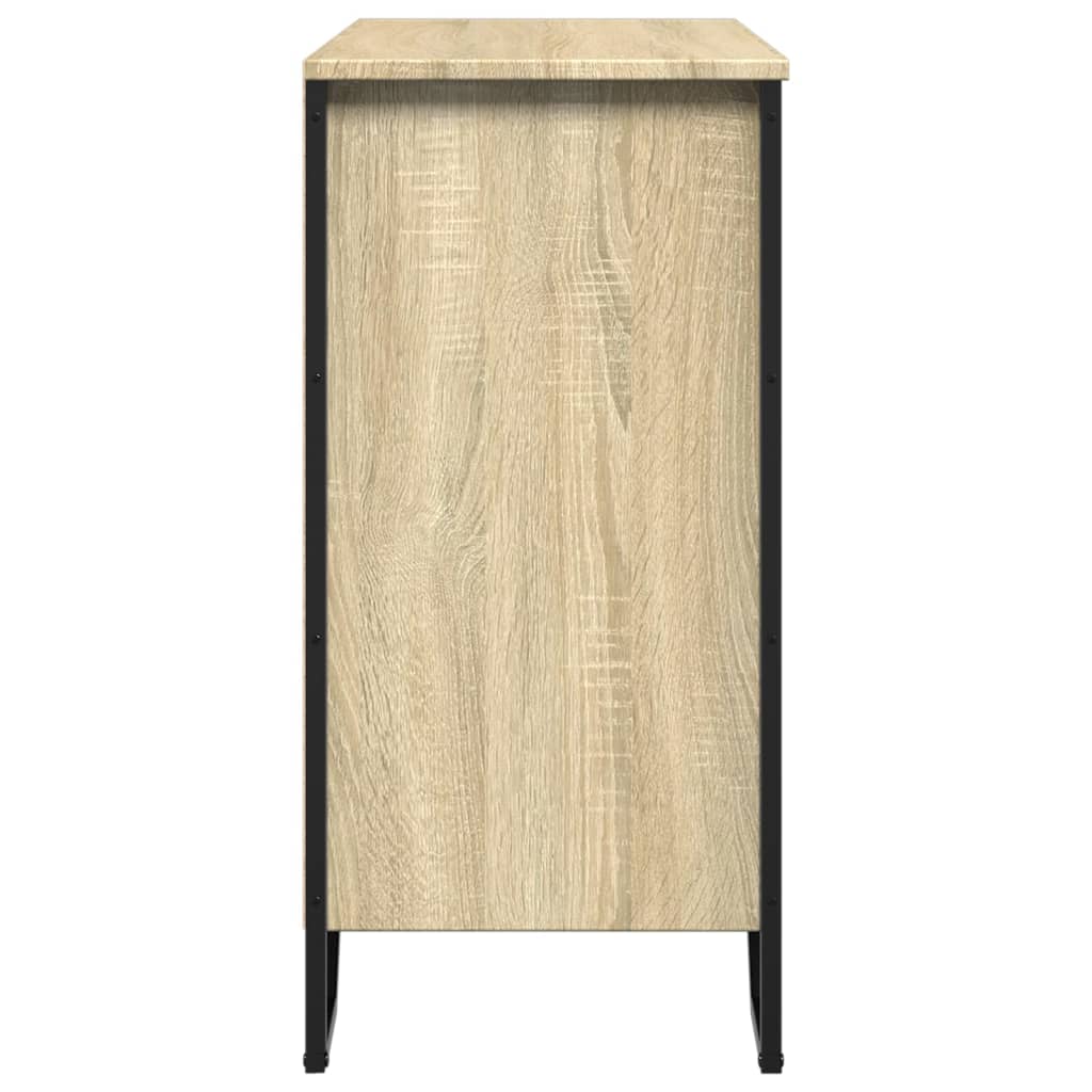 Sideboard Sonoma-Eiche 78x35,5x74,5 cm Holzwerkstoff