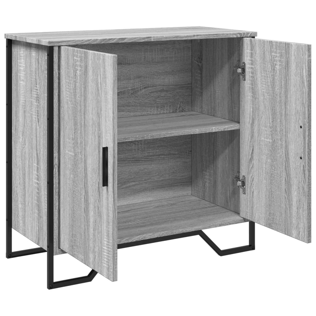 Sideboard Grau Sonoma 78x35,5x74,5 cm Holzwerkstoff