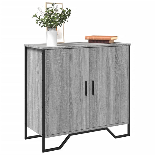 Sideboard Grau Sonoma 78x35,5x74,5 cm Holzwerkstoff