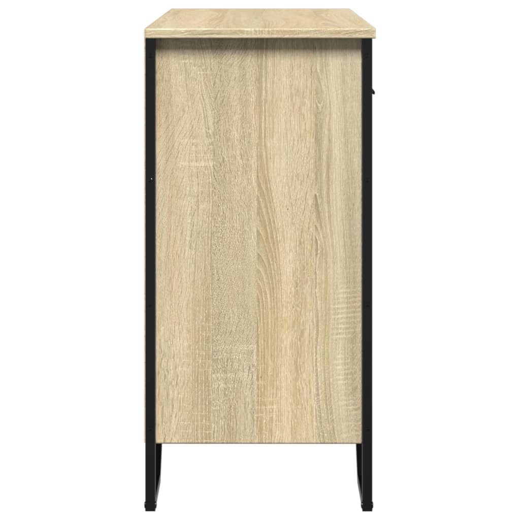 Sideboard Sonoma-Eiche 79,5x35,5x74,5 cm Holzwerkstoff