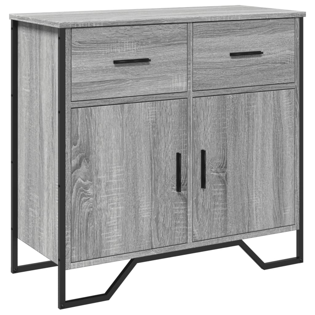 Sideboard Grau Sonoma 79,5x35,5x74,5 cm Holzwerkstoff