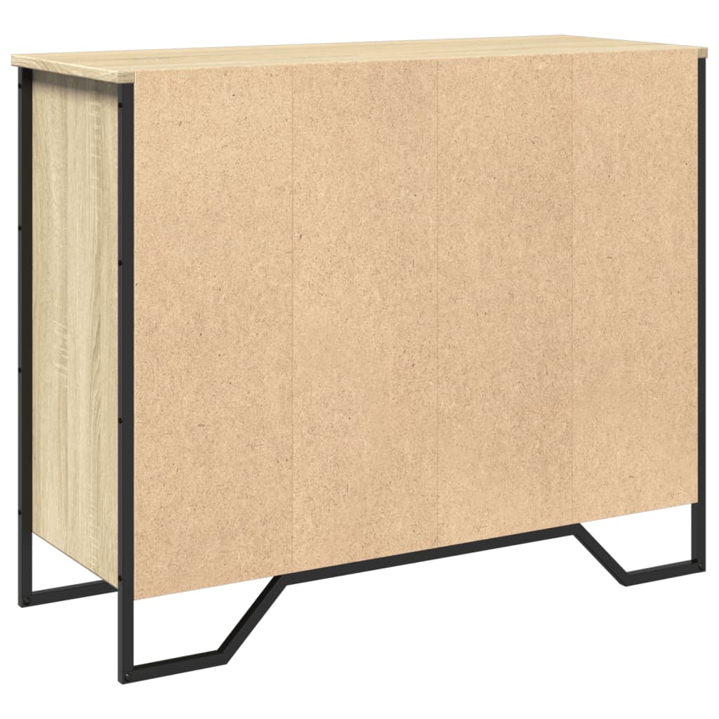 Sideboard Sonoma-Eiche 91x35,5x74,5 cm Holzwerkstoff