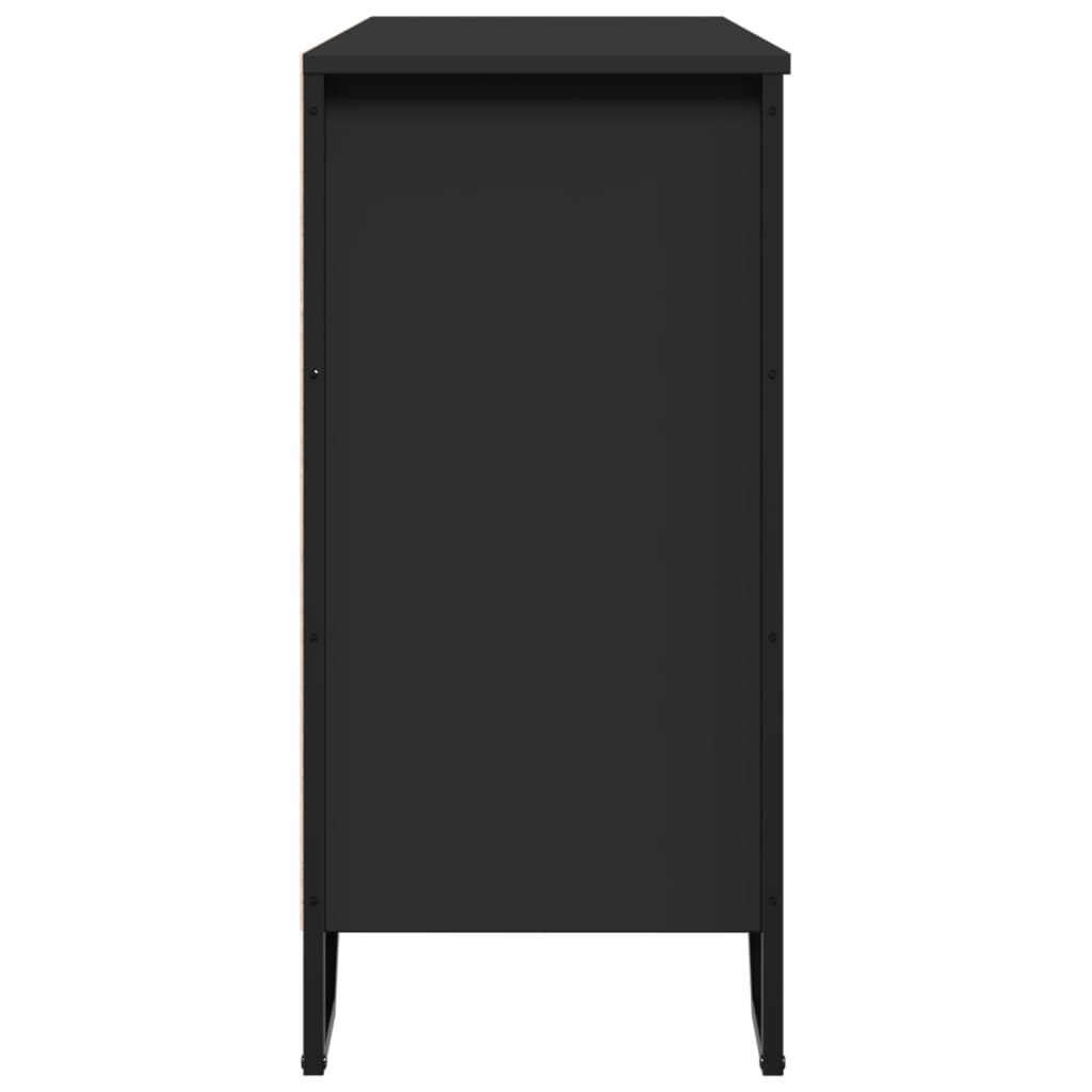 Sideboard Schwarz 101x35,5x74,5 cm Holzwerkstoff