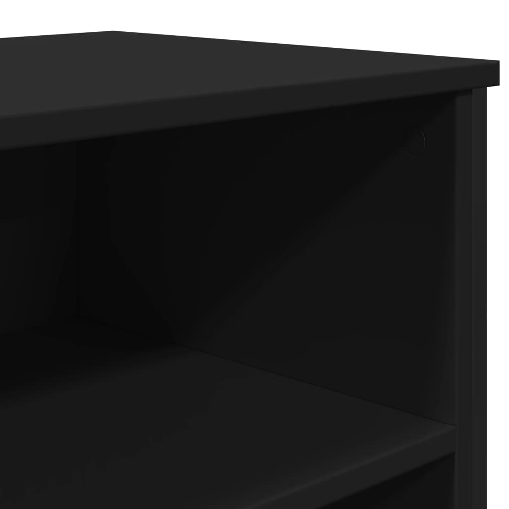 Sideboard Schwarz 101x35,5x74,5 cm Holzwerkstoff