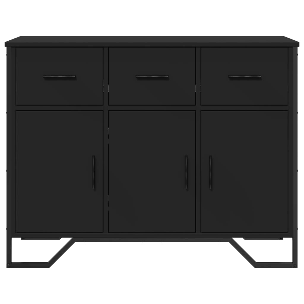 Sideboard Schwarz 97x32,5x74,5 cm Holzwerkstoff