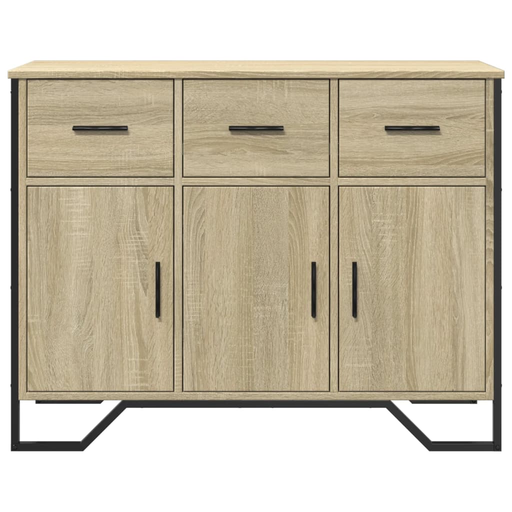 Sideboard Sonoma-Eiche 97x32,5x74,5 cm Holzwerkstoff