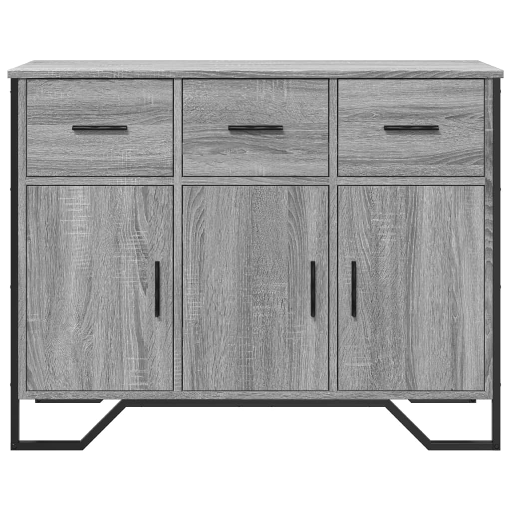 Sideboard Grau Sonoma 97x32,5x74,5 cm Holzwerkstoff