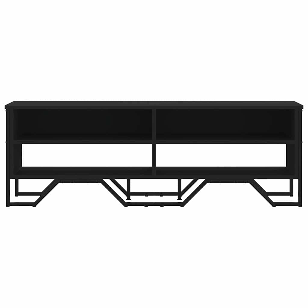 TV-Schrank Schwarz 122x34x41 cm Holzwerkstoff