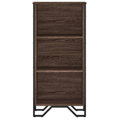 Bücherregal Braun Eichen-Optik 50x31x106 cm Holzwerkstoff