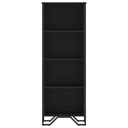 Bücherregal Schwarz 50x31x137,5 cm Holzwerkstoff